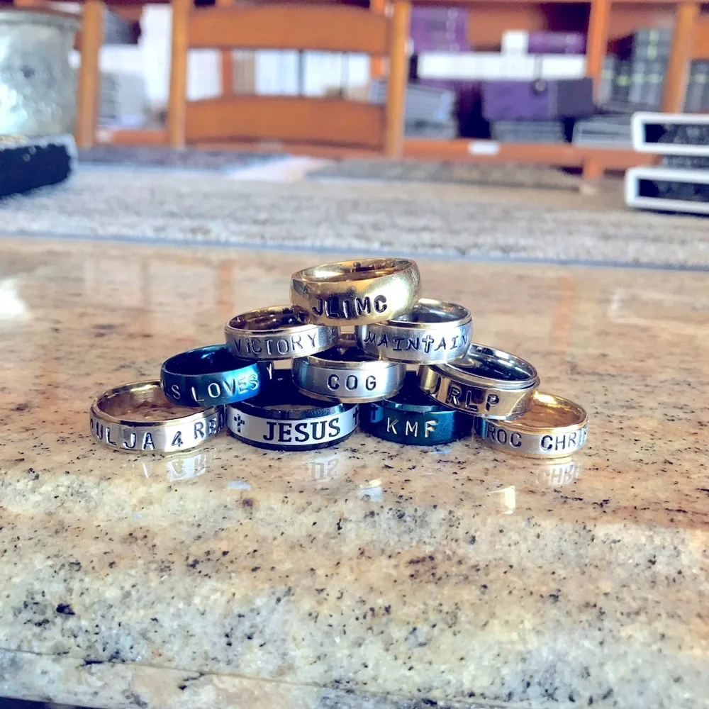Customized Name Rings - Picture 1 of 2